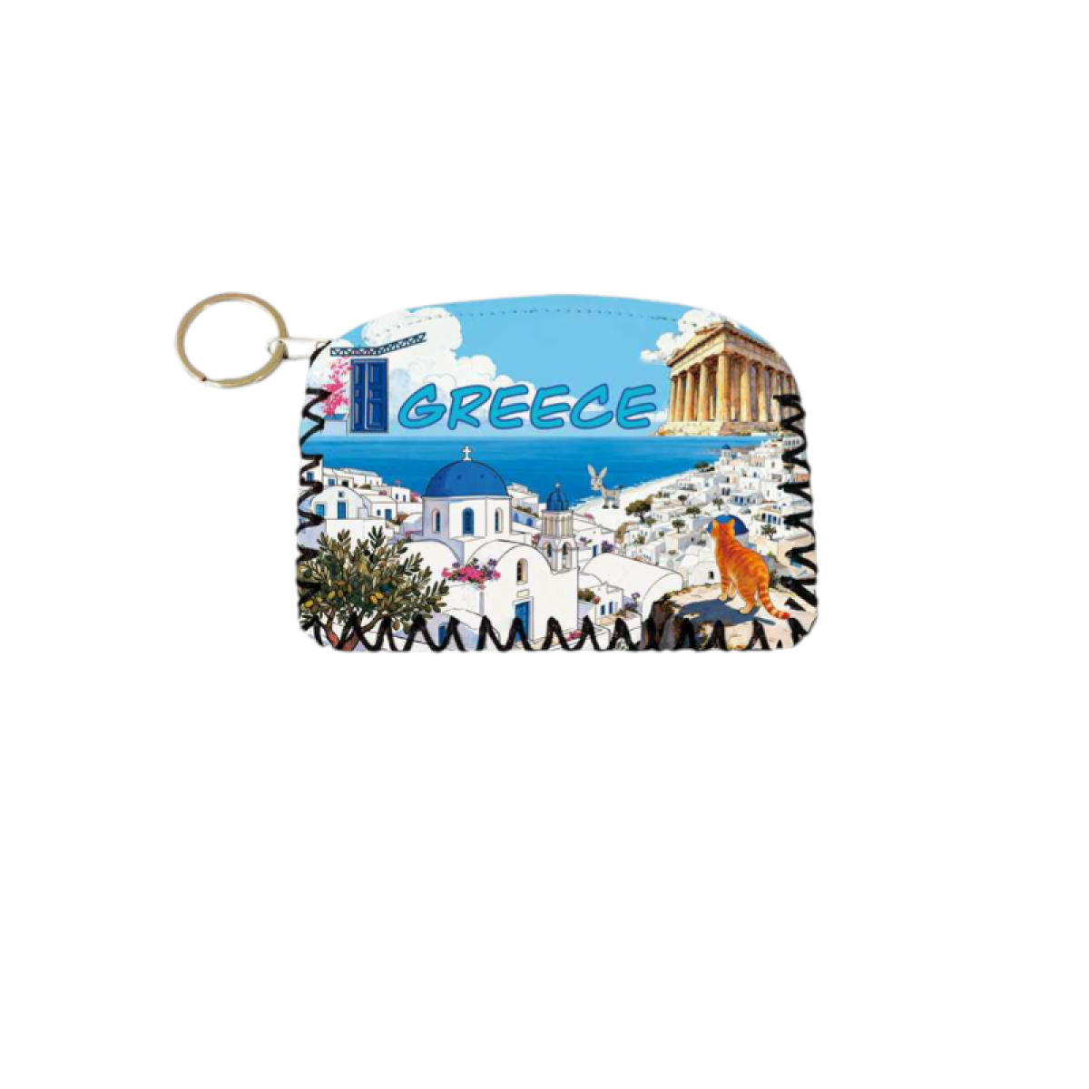 Πορτοφόλι Souvenir μπρελόκ - Σετ 10pcs - PVC - Greece - 14*9cm - 871756