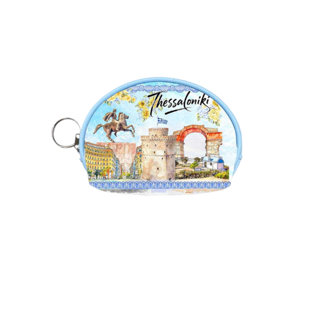 Πορτοφόλι Souvenir μπρελόκ mini - Σετ 10pcs - PVC - Thessaloniki - 10*8*3cm - 871767