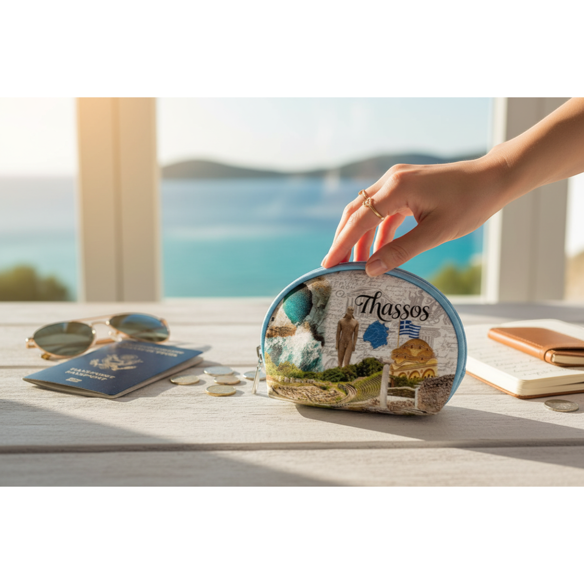 Πορτοφόλι Souvenir μπρελόκ mini - Σετ 10pcs - PVC - Thassos - 10*8*3cm - 871775