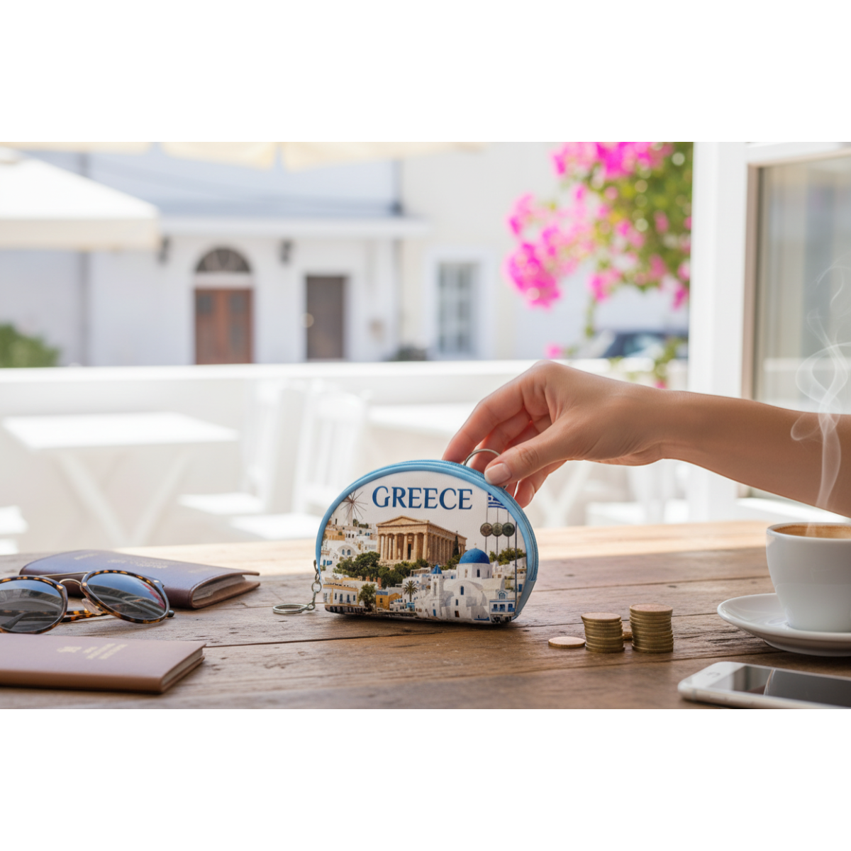 Πορτοφόλι Souvenir μπρελόκ mini - Σετ 10pcs - PVC - Greece - 10*8*3cm - 871778