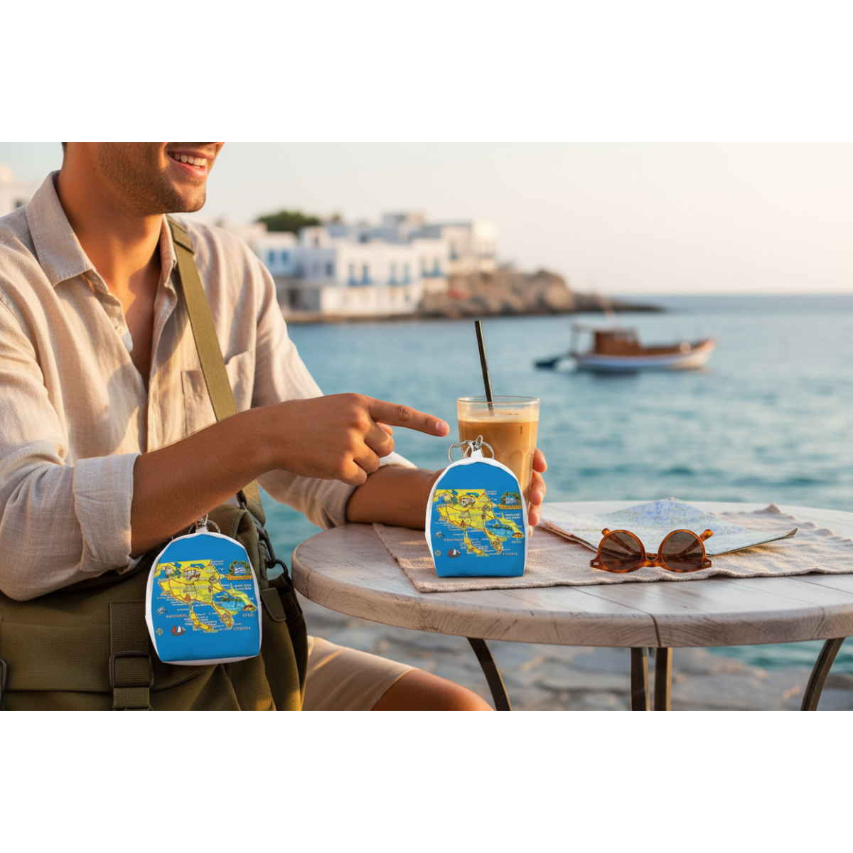 Πορτοφόλι Souvenir μπρελόκ mini - Σετ 10pcs - PVC - Chalkidiki - 7*9*4.5cm - 871782