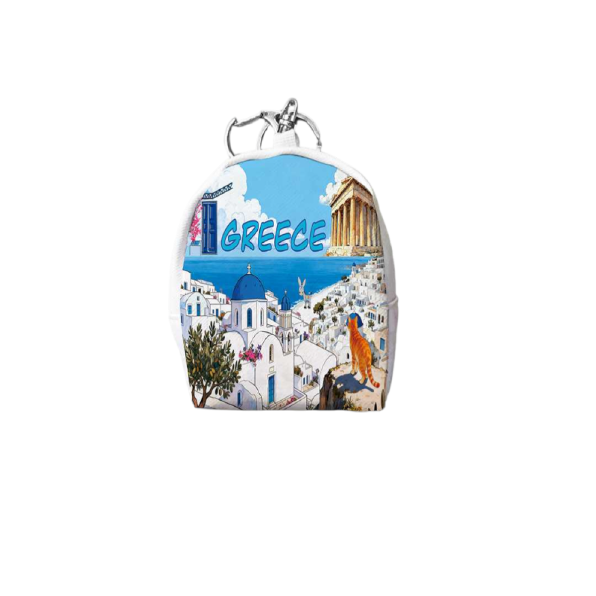 Πορτοφόλι Souvenir μπρελόκ mini - Σετ 10pcs - PVC - Greece - 7*9*4.5cm - 871796