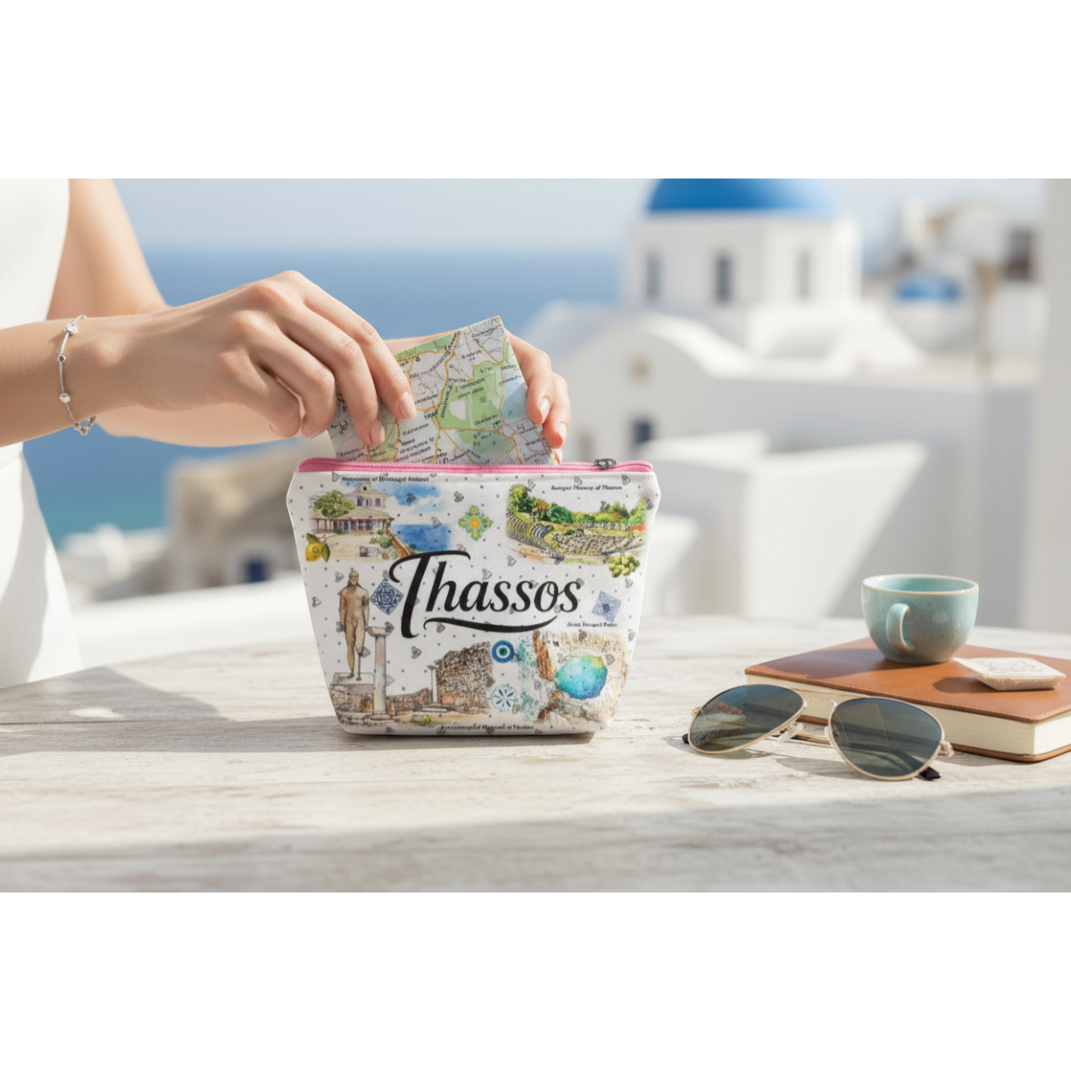 Πορτοφόλι Souvenir μπρελόκ mini - Σετ 10pcs - PVC - Thassos - 11*7*4cm - 871812