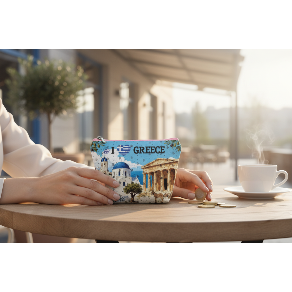 Πορτοφόλι Souvenir μπρελόκ mini - Σετ 10pcs - PVC - Greece - 11*7*4cm - 871817