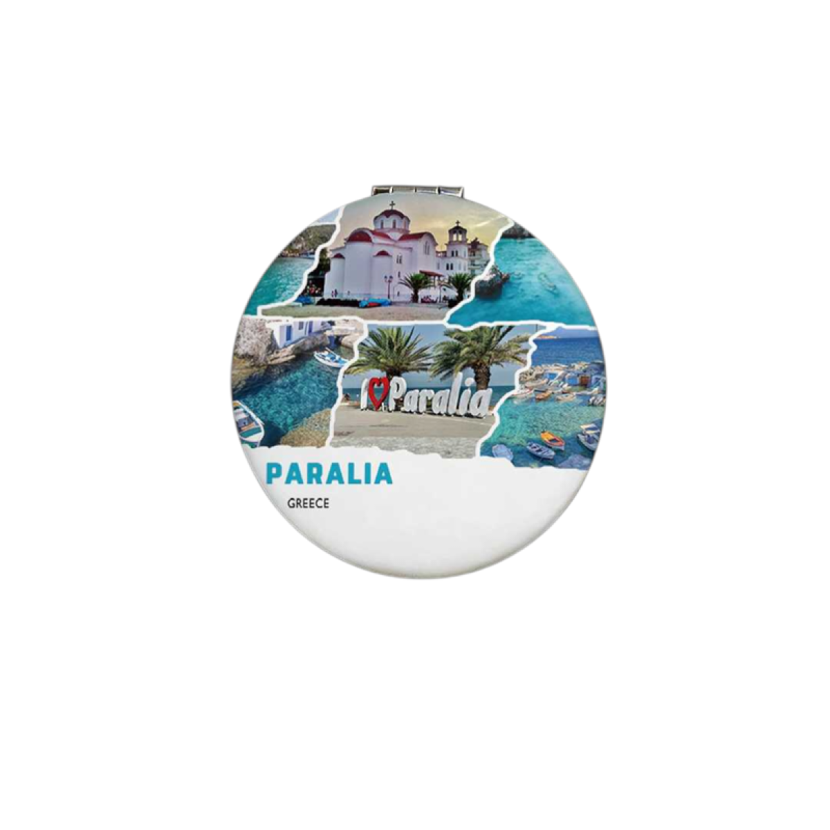 Καθρέπτης τσέπης Souvenir - Σετ 12pcs - Paralia - 7*7*3cm - 871829