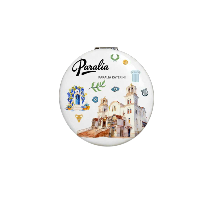 Καθρέπτης τσέπης Souvenir - Σετ 12pcs - Paralia - 7*7*3cm - 871830