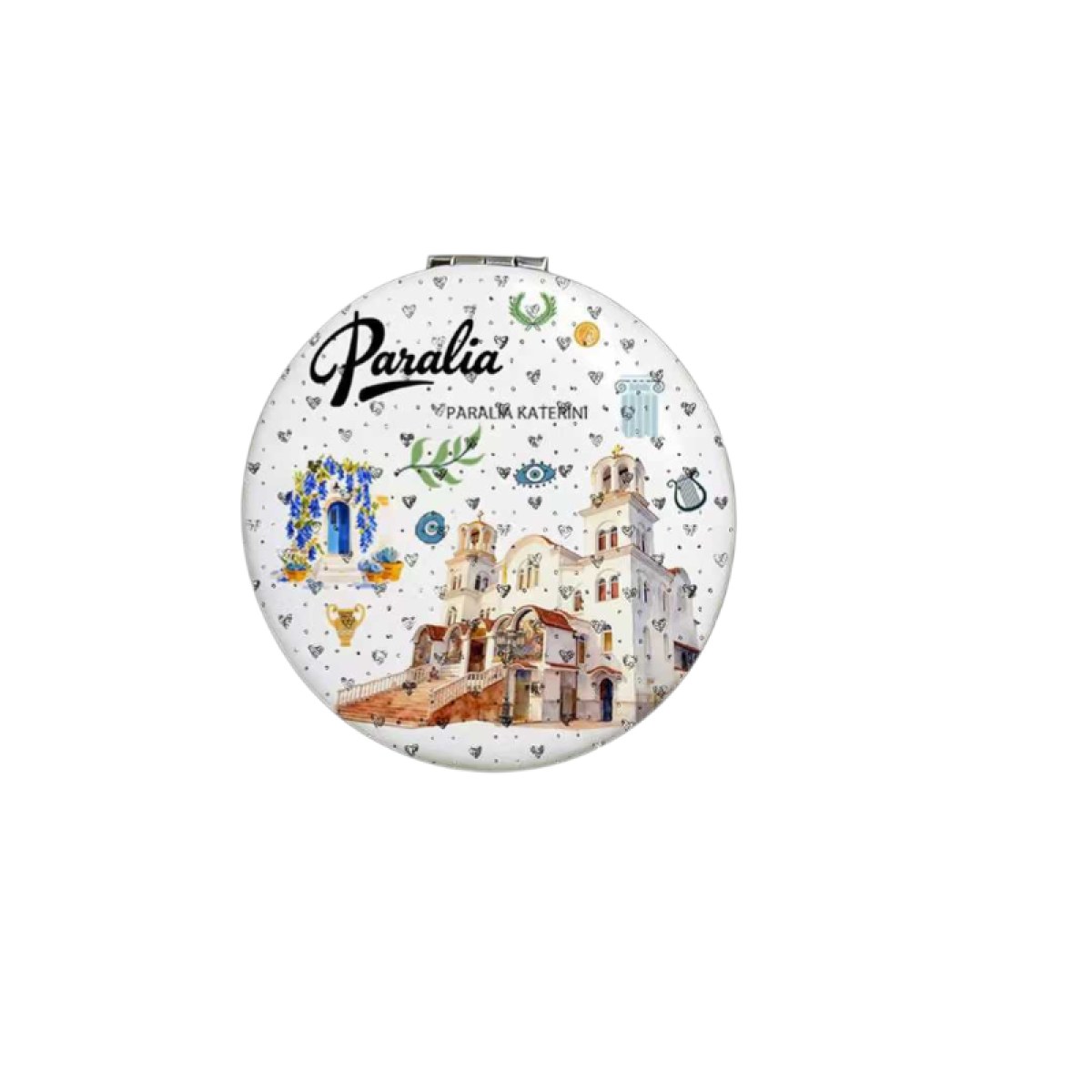 Καθρέπτης τσέπης Souvenir - Σετ 12pcs - Paralia - 7*7*3cm - 871850
