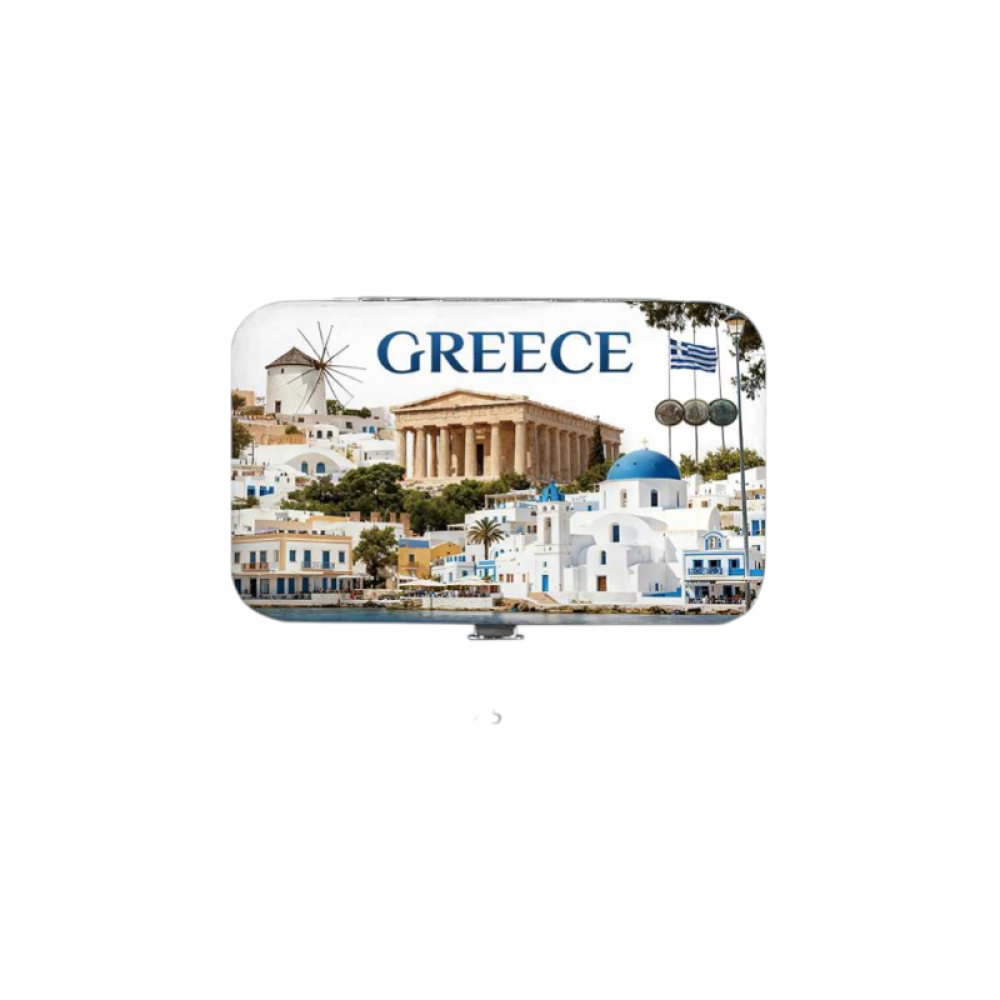 Σετ 12Χ - Κασετίνα περιποιήσης νυχιών σε θήκη Souvenir - Greece - 871878