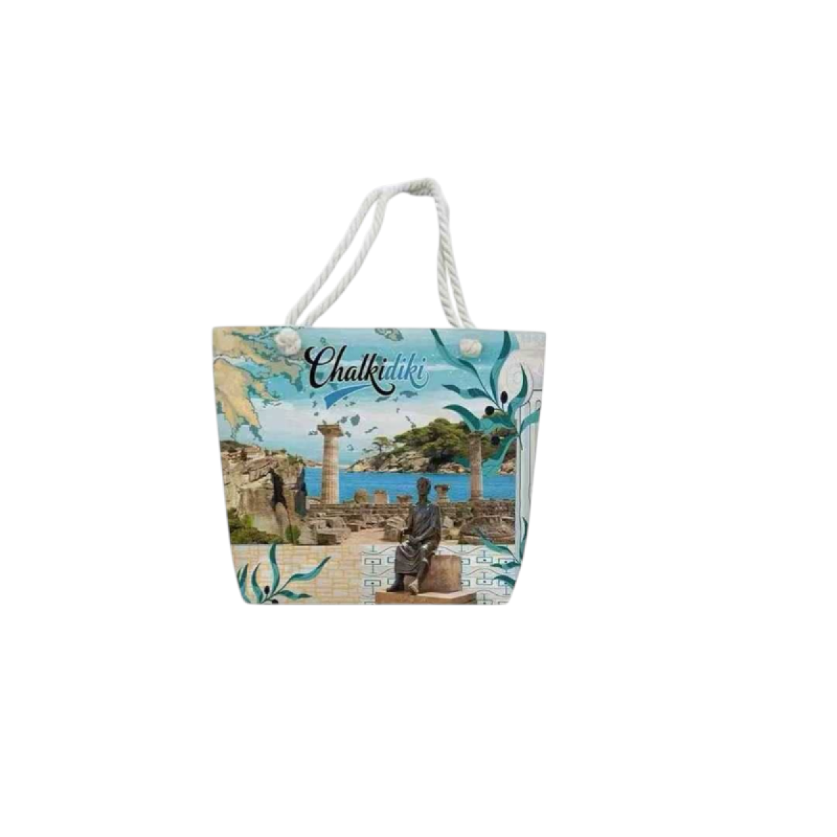 Τσάντα θαλάσσης τουριστική - Chalkidiki - 48*37*13cm - 871923