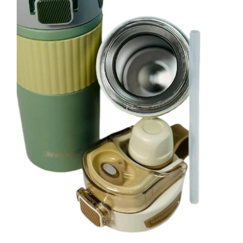 Φορητό παγούρι-θερμός - CF8235 - 600ml - 882393 - White/Brown
