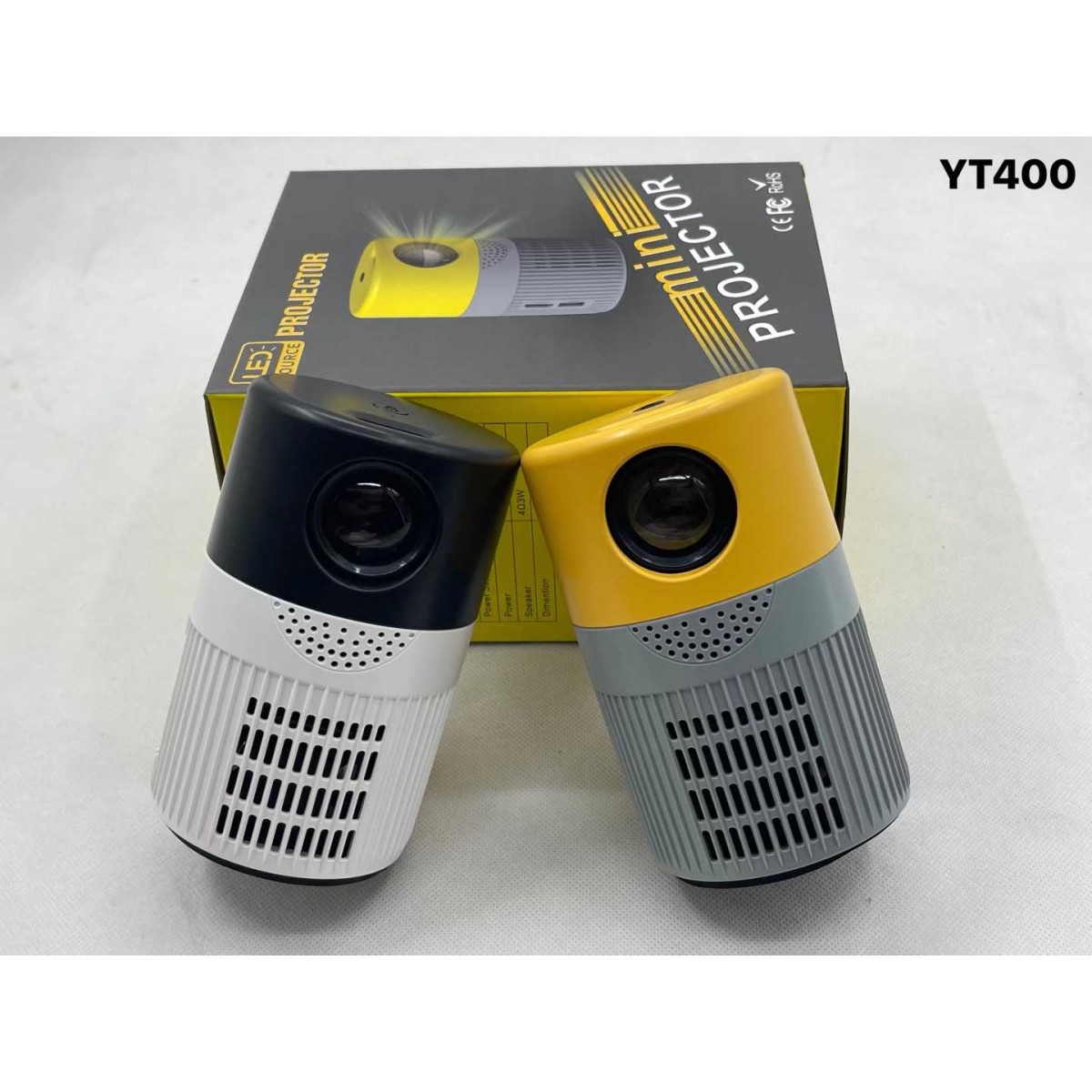 Φορητός Mini προτζέκτορας - YT400 - 1080p - 884423 - Black
