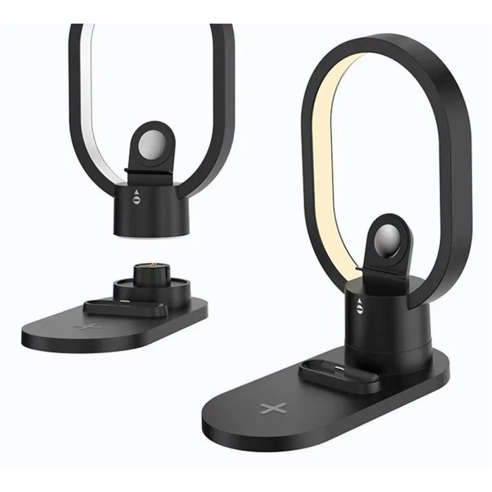 Βάση ασύρματης φόρτισης - LED - 3in1 - AY41 - 885123 - Black