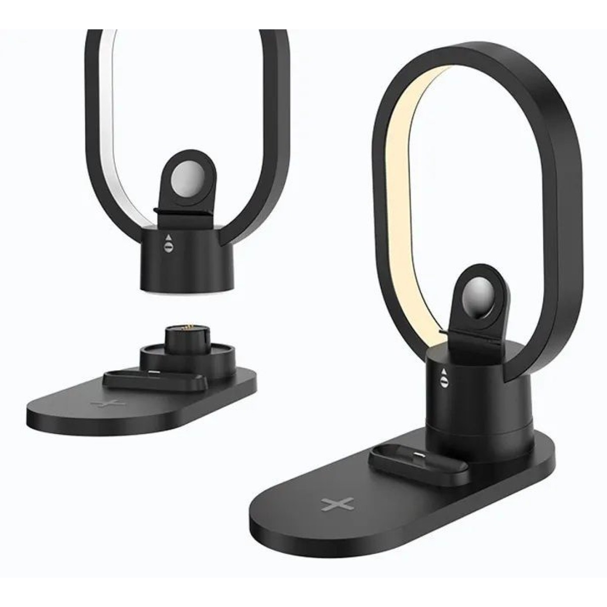 Βάση ασύρματης φόρτισης - LED - 3in1 - AY41 - 885123 - Black