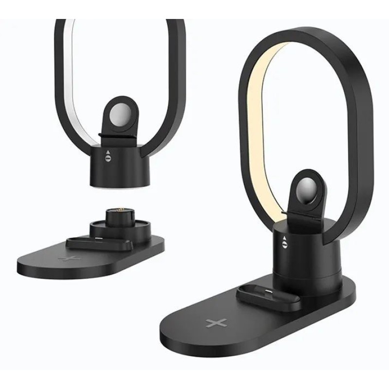 Βάση ασύρματης φόρτισης - LED - 3in1 - AY41 - 885123 - Black