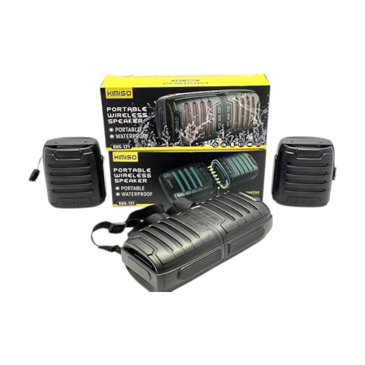 Ασύρματο ηχείο Bluetooth αδιάβροχο - 2in1 - KMS-121 - 886144 - Black