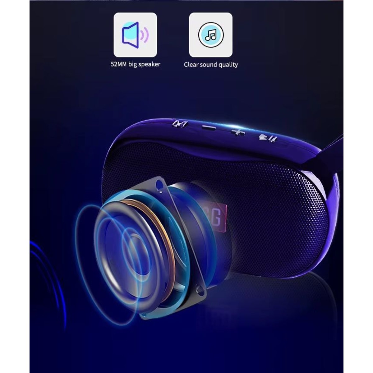 Ασύρματο ηχείο Bluetooth - TG173 - 887066 - Grey