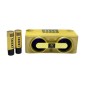 Ασύρματο ηχείο Bluetooth με 2 μικρόφωνα Karaoke - YS-205 - 887226 - Gold