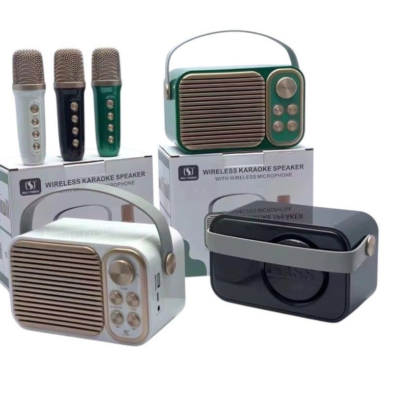 Ασύρματο ηχείο Bluetooth με μικρόφωνο Karaoke - YS-104 - 887295 - White