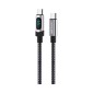 Καλώδιο φόρτισης & data με ψηφιακή οθόνη - USB Type-C σε Type-C - Super Fast Charge - X163 - 65W - 901639
