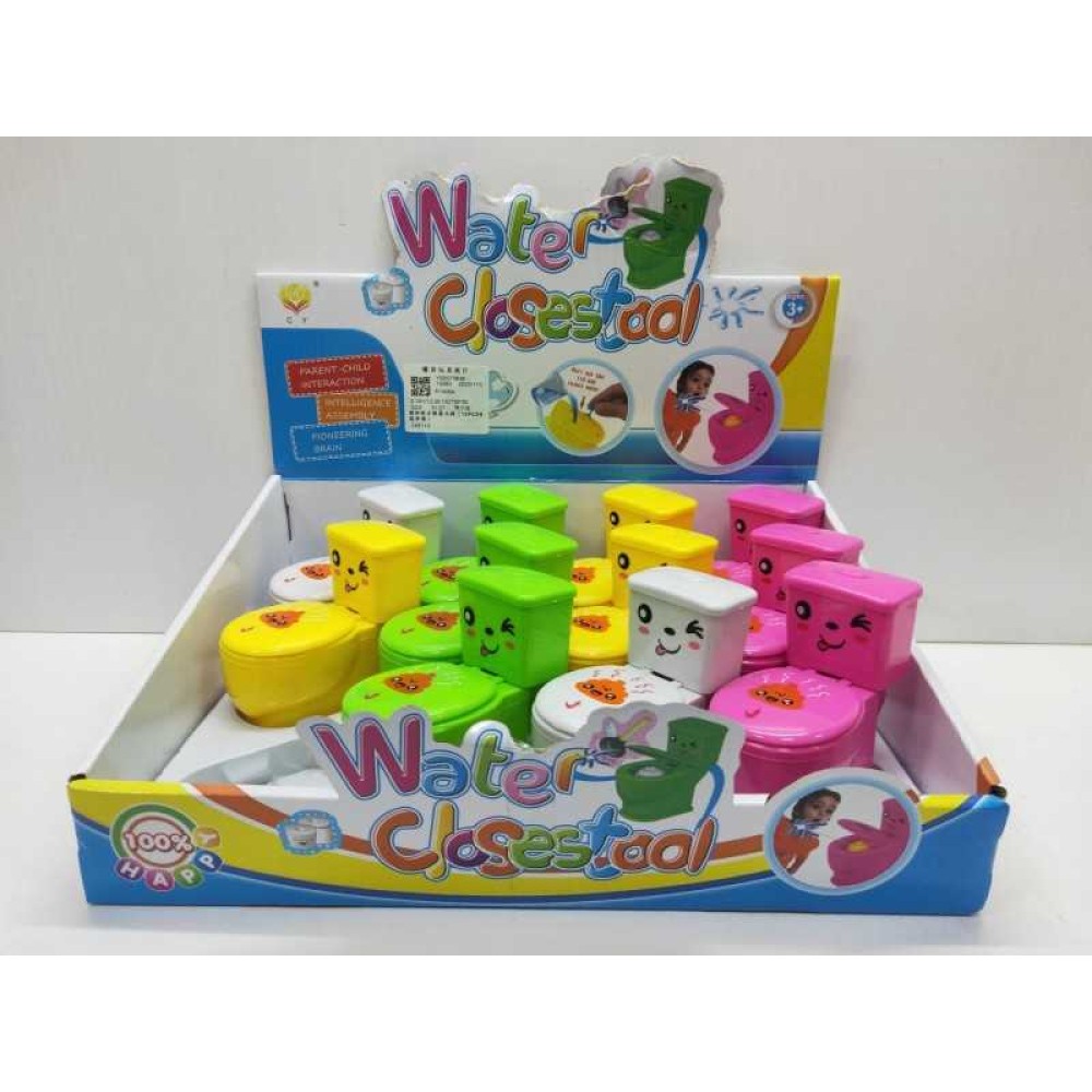 Παιχνίδι τουαλέτα mini που εκτοξεύει νερό - Σετ 12pcs - R1406A - 917564