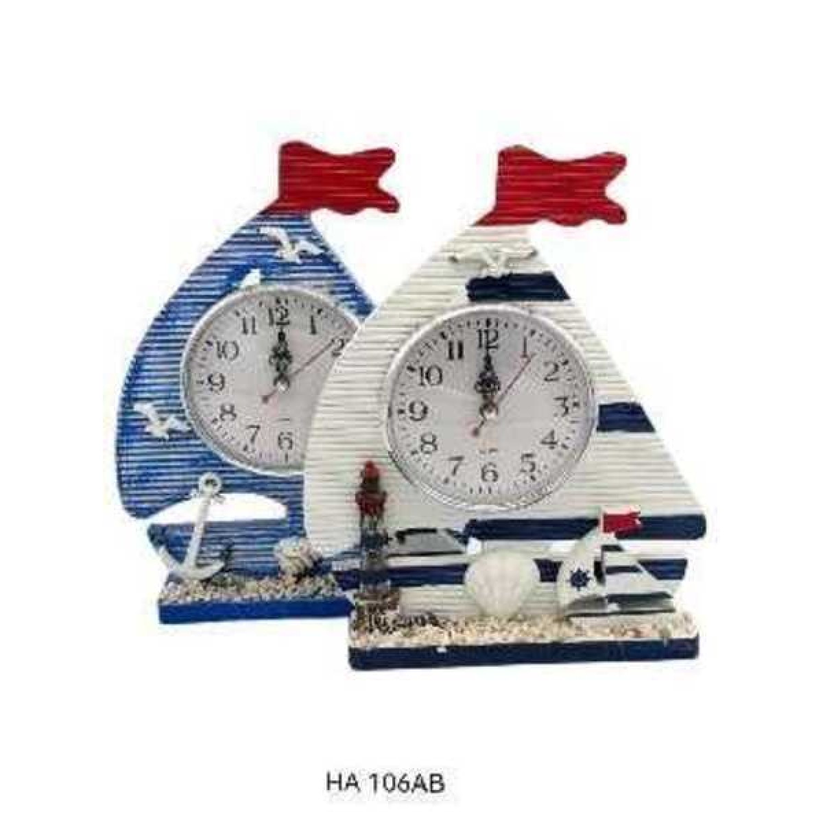 Διακοσμητικό Souvenir - Ρολόι - Σετ 2 τεμάχια - HA-106AB - 921270