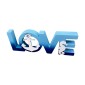 Διακοσμητικό Souvenir - LOVE - Σετ 2 τεμάχια - LY2330 - 921447