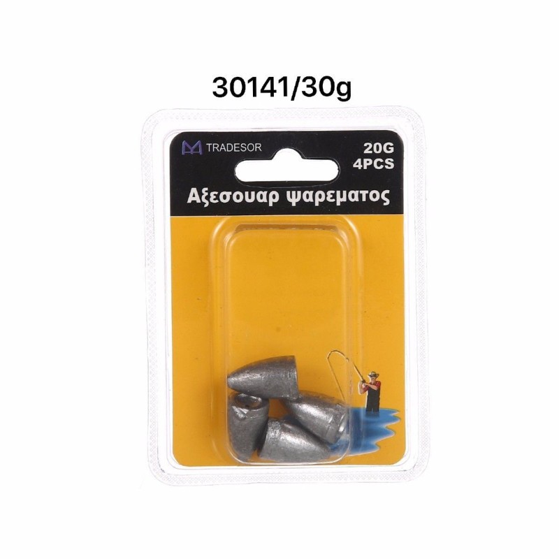 Βαρίδια αλιείας - 30gr - 3pcs - 930141