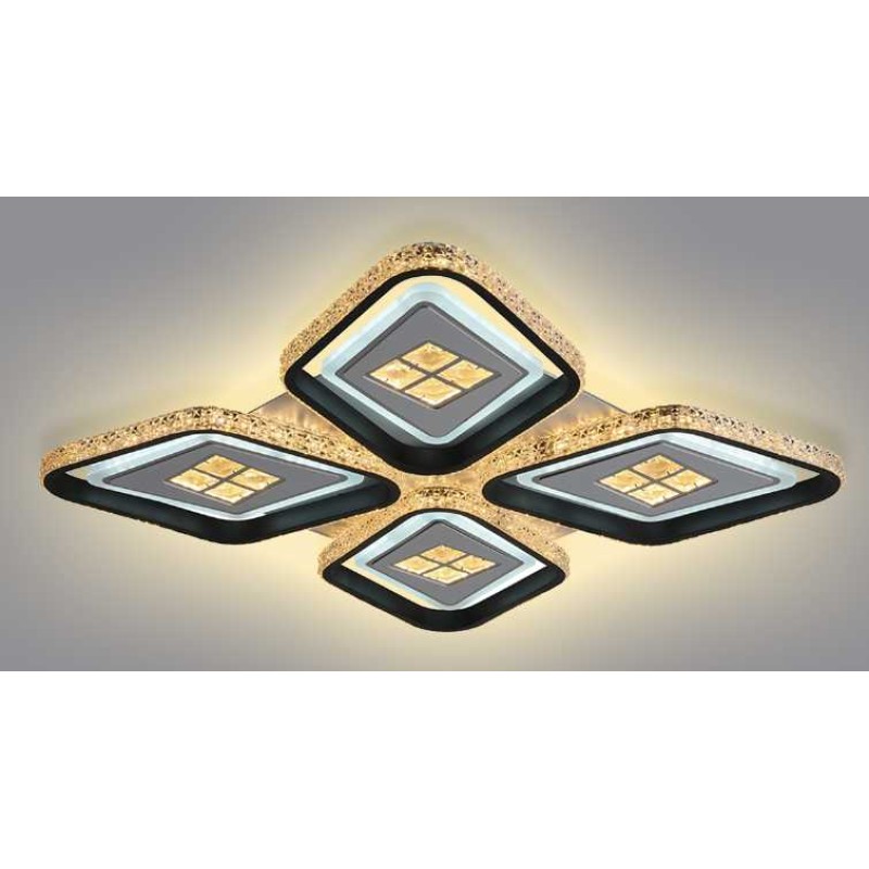 Φωτιστικό οροφής LED - Πλαφονιέρα με Dimmer - 6019-4BK - 941471