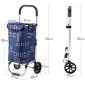 Υφασμάτινο καρότσι λαϊκής - ZZ602 - 981294 - Black