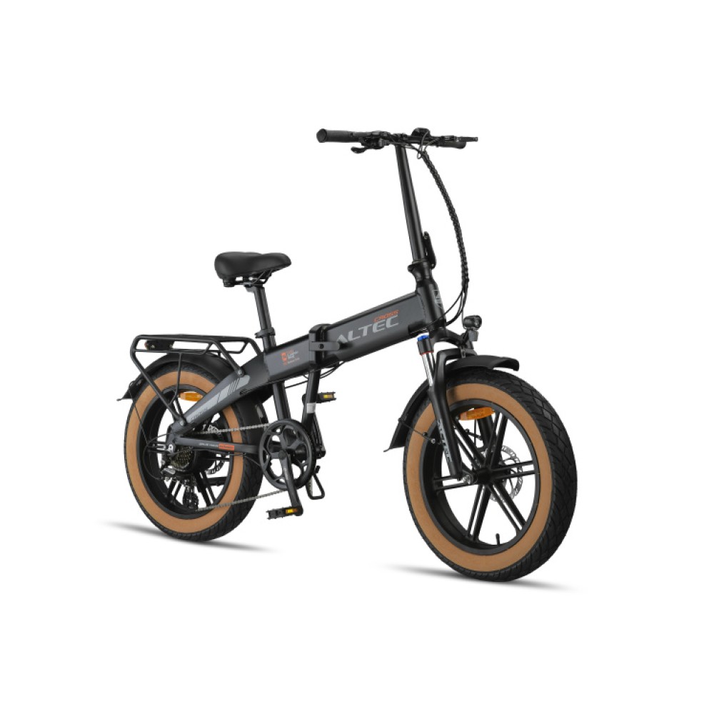 Cross Fatbike Vouwfiets 20 Inch 39 cm Unisex 7SP Disc Brake Matte black