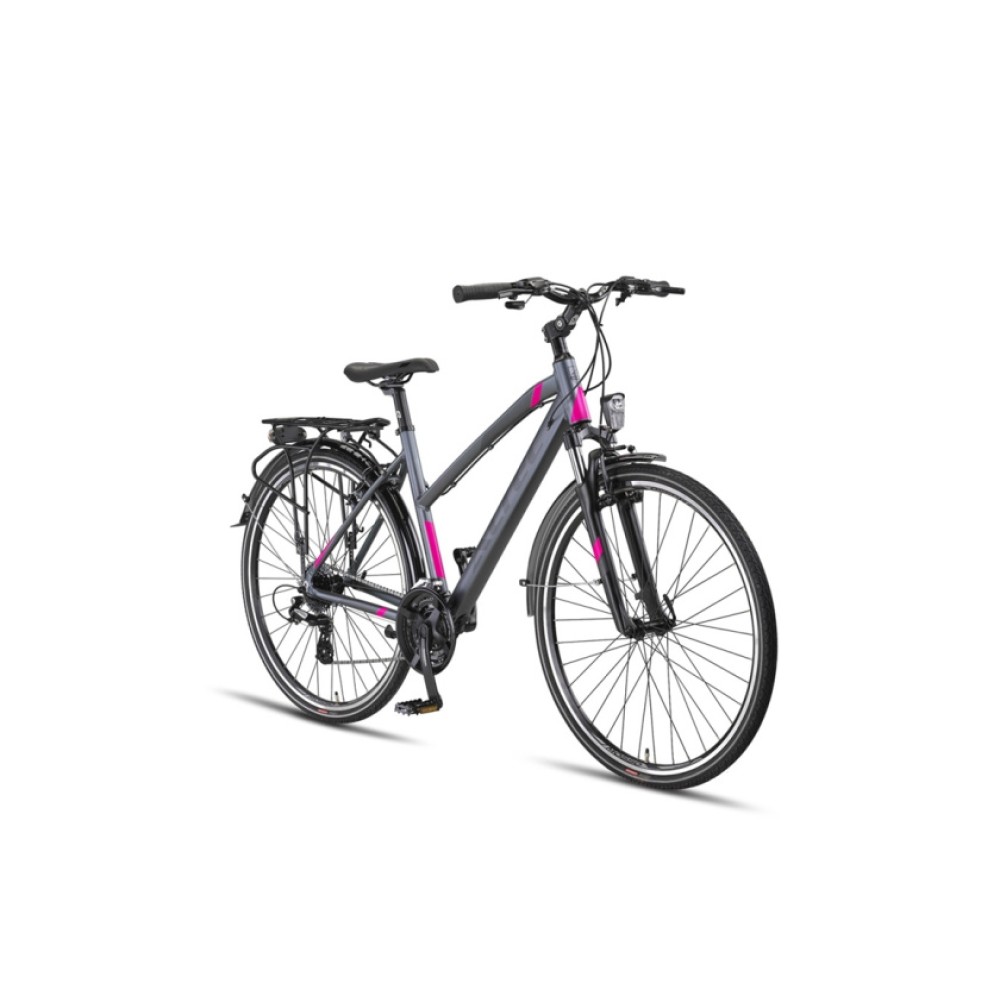 Legarda 28 Inch 49 cm Women 24SP Hydraulic Disc Brake Anthracite/Pink