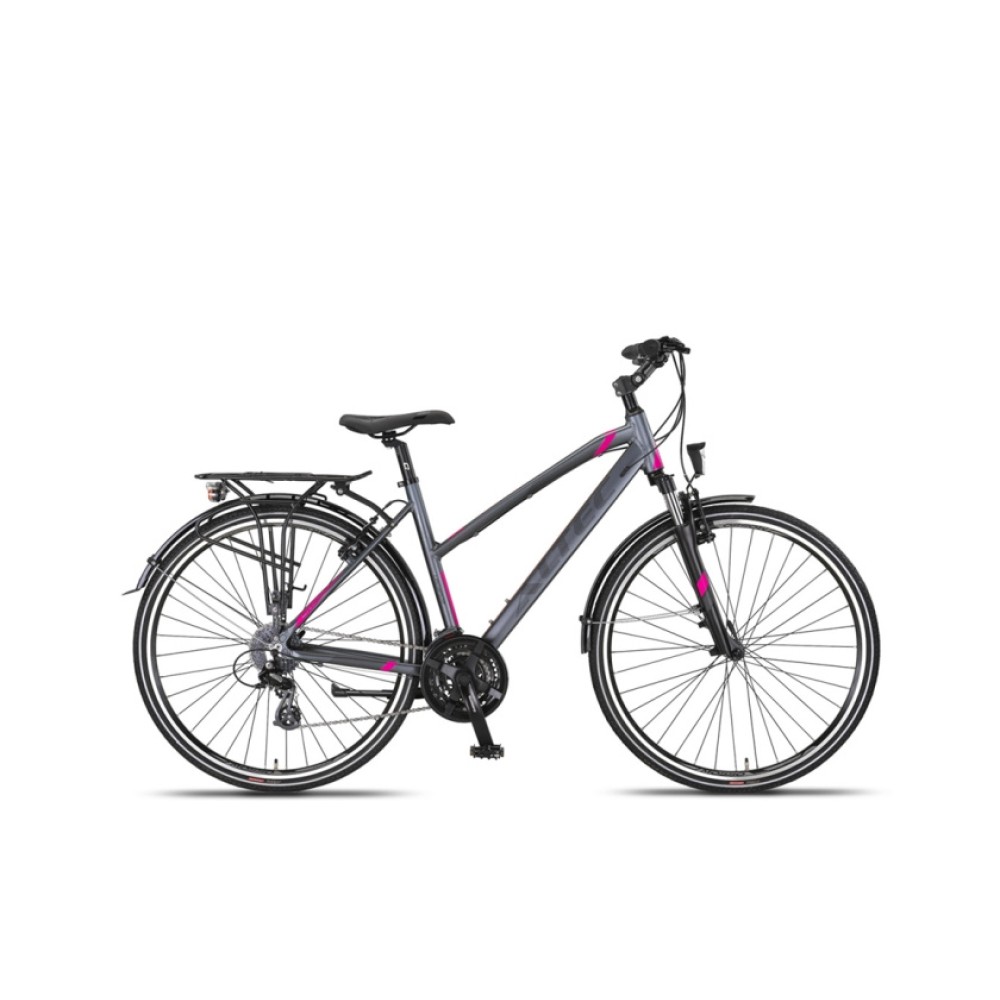 Legarda 28 Inch 49 cm Women 24SP Hydraulic Disc Brake Anthracite/Pink