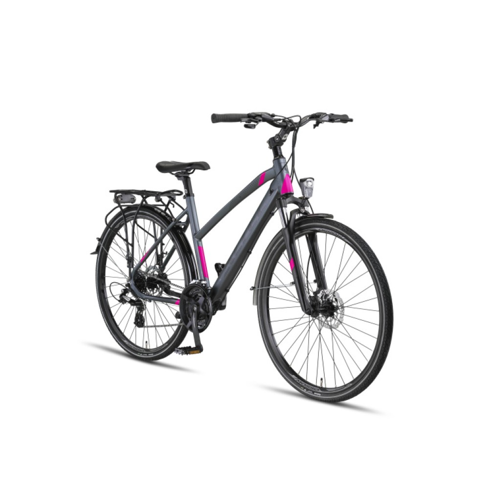 Legarda 28 Inch 49 cm Women 24SP Hydraulic Disc Brake Anthracite/Pink