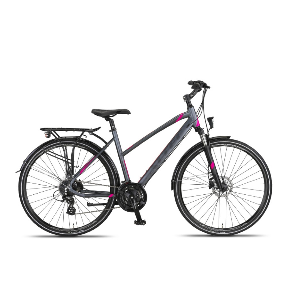 Legarda 28 Inch 49 cm Women 24SP Hydraulic Disc Brake Anthracite/Pink