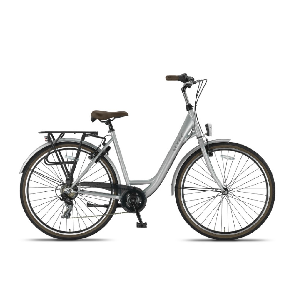 Metro 28 Inch 52 cm Women 7SP Rim Brakes Silver grey