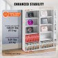 Ντουλάπι αποθήκευσης πολυμέσων VEVOR, ράφι DVD 9 επιπέδων Χωράει έως και 756 CD, Ρυθμιζόμενα ράφια CD 27 θήκες, προστατεύει και οργανώνει μουσική, ταινίες, βιντεοπαιχνίδια ή συλλογές αναμνηστικών, λευκό