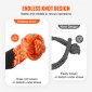 VEVOR Soft Shackle Synthetic Recovery Rope 2PCS 1,3x56 cm 20 Ton Break Strength