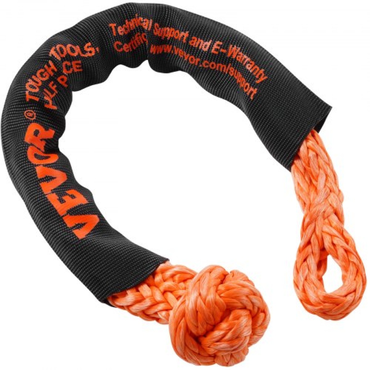VEVOR Soft Shackle Synthetic Recovery Rope 2PCS 1,3x56 cm 20 Ton Break Strength