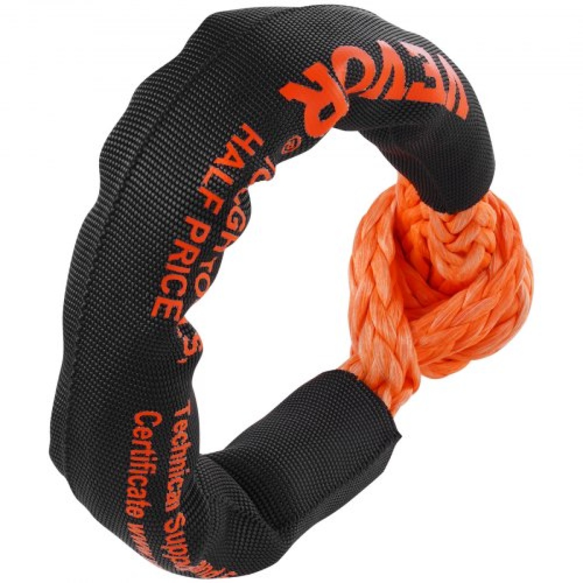 VEVOR Soft Shackle Synthetic Recovery Rope 2PCS 1,3x56 cm 20 Ton Break Strength