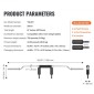 VEVOR Safety Squat Bar, 700 LBS Fitness Squat Bar, Safety Squat Bar Attachment with Shoulder and Arm Pads, 28mm Weight Bar, Ιδανικό για μπροστινά Squat, Lunges, Rehab, Φυσικοθεραπεία