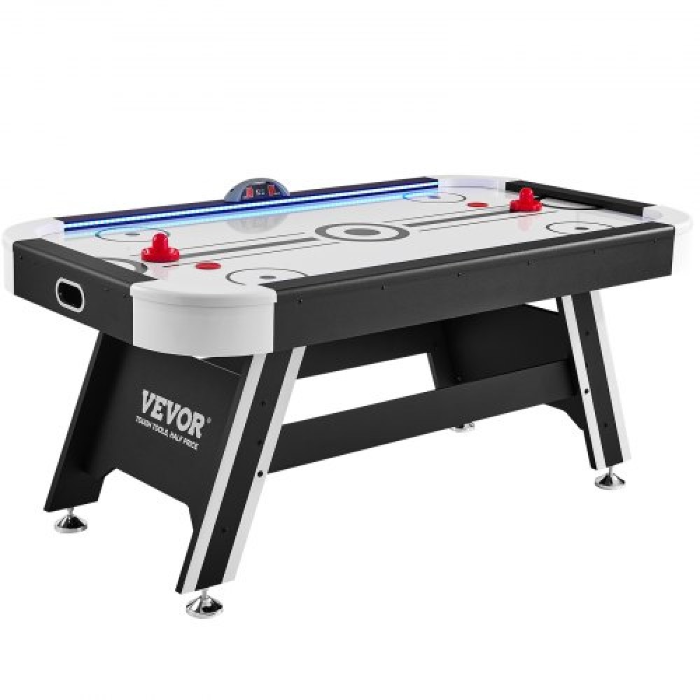 VEVOR Air-Powered Hockey Table Sport Hockey Game Pushers Pucks LED Scoring