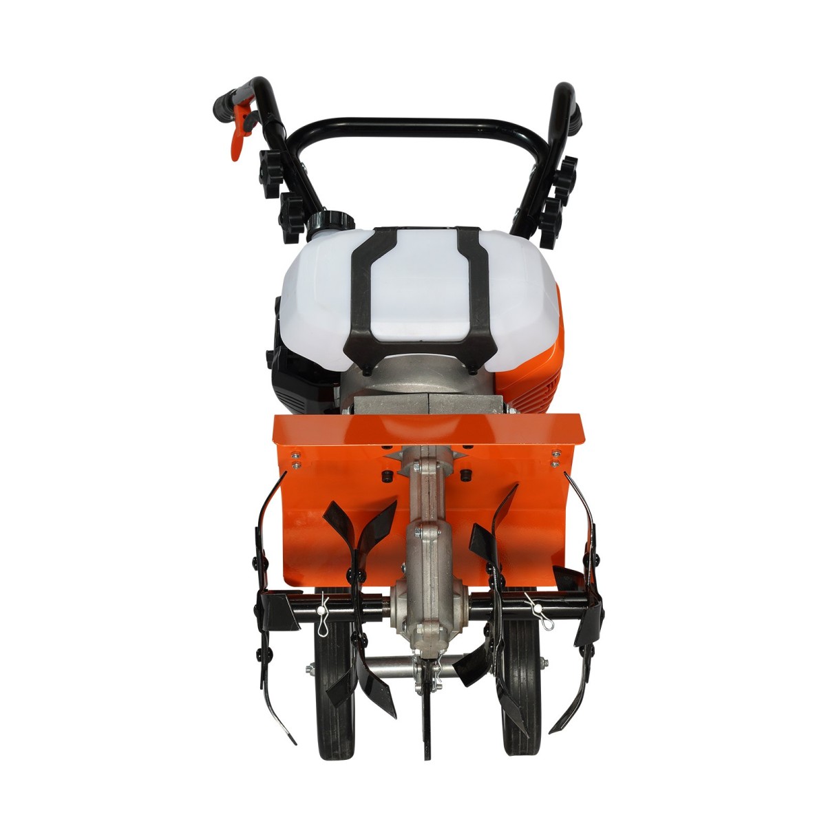 VEVOR Tiller Cultivator Gas Powered, 43CC 2-stroke Garden Cultivator, Tiller με 4 ρυθμιζόμενα μπροστινά δόντια από χάλυβα για καλλιέργεια γκαζόν, κήπου και εδάφους