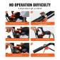 VEVOR Tiller Cultivator Gas Powered, 43CC 2-stroke Garden Cultivator, Tiller με 4 ρυθμιζόμενα μπροστινά δόντια από χάλυβα για καλλιέργεια γκαζόν, κήπου και εδάφους