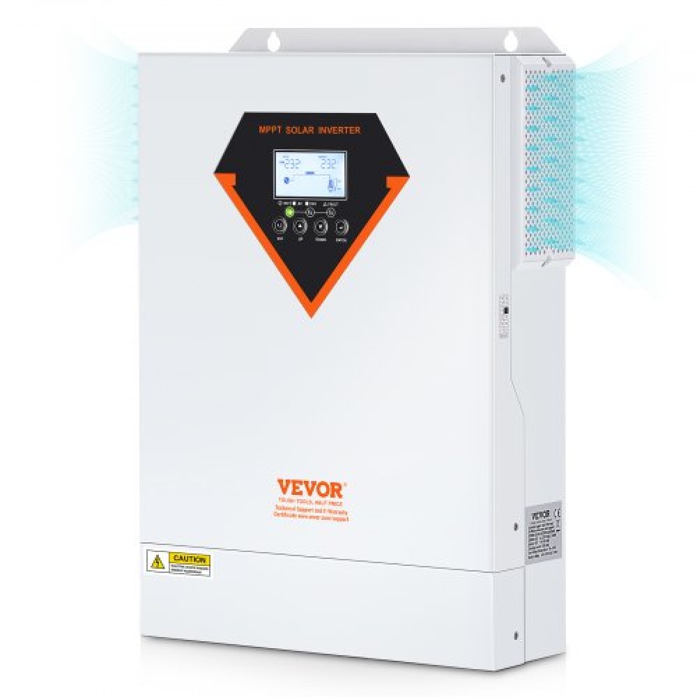 VEVOR Hybrid Solar Inverter, 5500W, Pure Sine Wave Off-Grid Inverter Inverter, 230V AC All in One Power Inverter με ενσωματωμένο 100A MPPT Solar Charge Controller, Υποστήριξη Solar Utility Hybrid Charging