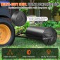 VEVOR Tow Behind Lawn Roller, 400lbs Sand/Water roller Yard, LLDPE Drum and Steel Frame Sod Roller with Easy-turn Plug, Rew Behind a Tractor or ATV for Lawn, Garden, Farm, Park, Black