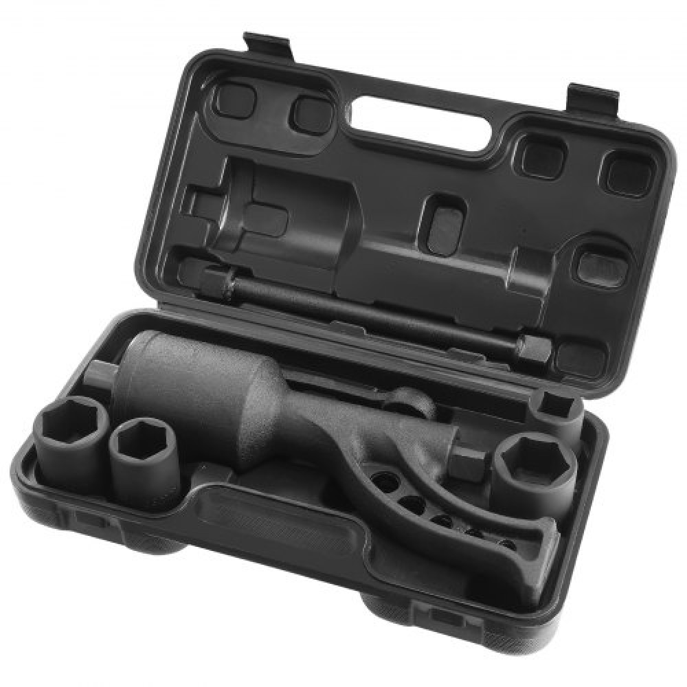 VEVOR Torque Multiplier, Heavy Duty Orque Multiplier Wrench Set, 1 inch Drive Lug Nut Wrench Wrench Multiplier, 1:64 6800N.m Lug Nut Remover, with 4 Sockets and Storage Case for Truck Trailer RV