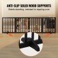 VEVOR Free Standing Dog Gate, 24" Υ x 80,3" W Ανεξάρτητη πύλη για κατοικίδια, 4 πάνελ Πτυσσόμενη πύλη σκύλου για φαρδιά και στενά περάσματα, επεκτάσιμο φράγμα σκύλου με αθόρυβη στήριξη ποδιών για εσωτερικούς χώρους, καφέ