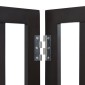 VEVOR Free Standing Dog Gate, 24" Υ x 80,3" W Ανεξάρτητη πύλη για κατοικίδια, 4 πάνελ Πτυσσόμενη πύλη σκύλου για φαρδιά και στενά περάσματα, επεκτάσιμο φράγμα σκύλου με αθόρυβη στήριξη ποδιών για εσωτερικούς χώρους, καφέ