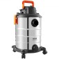 VEVOR Ανοξείδωτο ατσάλι Wet Dry Shop Vacuum, 8 Gallon 6 Peak HP Wet/Dry Vac, Ισχυρή αναρρόφηση με λειτουργία ανεμιστήρα με εξαρτήματα 2-σε-1 ακροφύσιο ρωγμής, Small Shop Vac Ιδανικό για υπολείμματα χαλιών, τρίχες κατοικίδιων ζώων, αυτοκίνητο