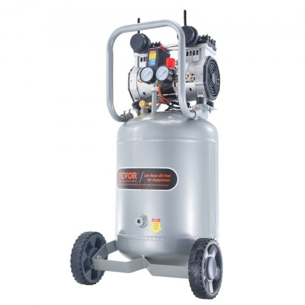 VEVOR 49,2 L Air Compressor 2HP 4 SCFM@90PSI Oil Free Air Compressor 116PSI